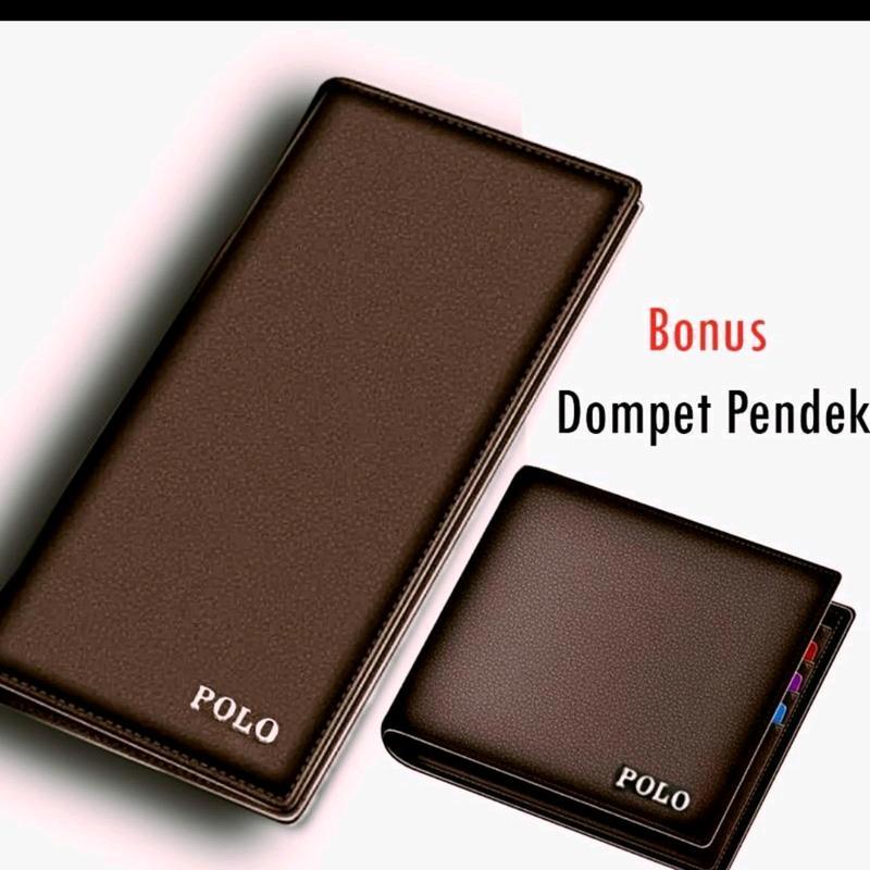 BELI 1 DAPET 3, PAKET HEMAT 1 DOMPET PANJANG+2 DOMPET PENDEK+BOX  DOMPET KARTU DOMPET UANG Cowok Pria Kulit 1