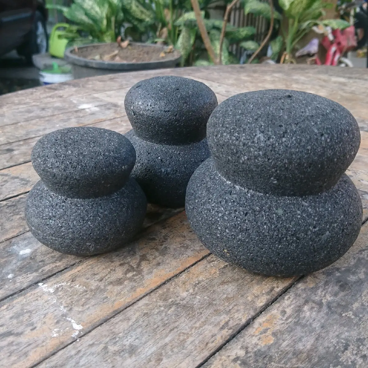 gagang ulekan bulat munthu inul ulek ulek batu asli Kitchenware Dapur