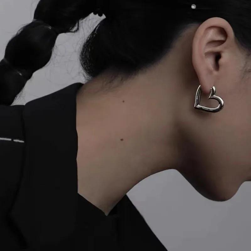 Product Introduction of 925 Sterling Silver Vintage Heart Earrings For Women Trendy Earring Jewelry Prevent Allergy Party Accessories G 4