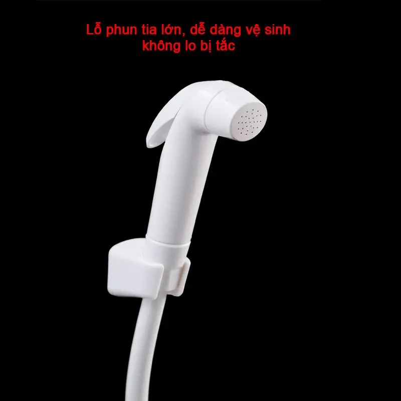 Bộ vòi xịt vệ sinh nhựa ABS SVX-10 màu trắng sứ bền và đẹp 2
