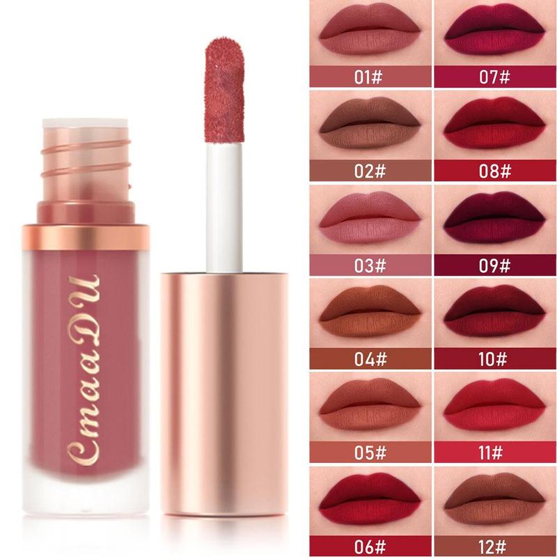 Product Introduction of ลิปกลอสเนื้อแมทกำมะหยี่ 12 สี CmaaDu ลิปสติกหลากสี ลิปกลอสเนื้อแมทกำมะหยี่ 27