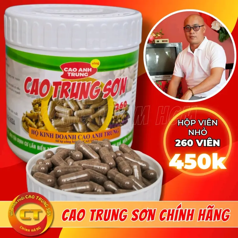 HỘP NHỎ 260 VIÊN NGẢI ĐEN CAO TRUNG SƠN ( Bột Ngải Đen + Ngải Chống Độc ) Hỗ Trợ Xương Khớp, Dạ Dày, Trào Ngược, Viêm Xoang, U Sơ 7