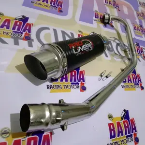 Knalpot proliner carbon jupiter mx old,jupiter mx new sudah full set tinggal pasang Motor