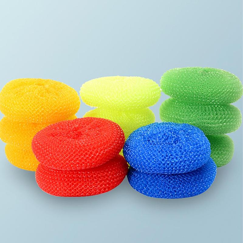 Product Introduction of Pot Brush Dishwash Ball Kitchen Pot Brush Artifact Cleaning Ball Plastic Steel Wire Ball 29