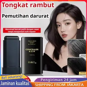 Tersedia tiga warna- Sisir bergigi tahan air dan tahan keringat untuk menutupi uban, stik pewarna rambut/tidak luntur dan tidak mudah luntur, untuk menutupi uban, stik penata rambut alami/Hairdressing stick natural nonsmudge waterproof and sweatproof