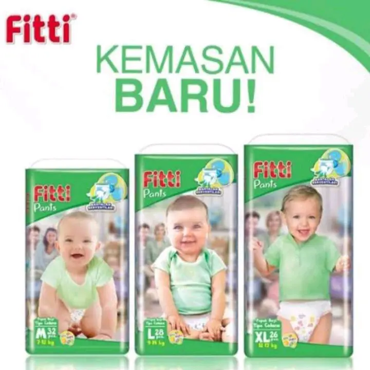 FITTI PANTS KEMASAN BARU M32/L28/XL26