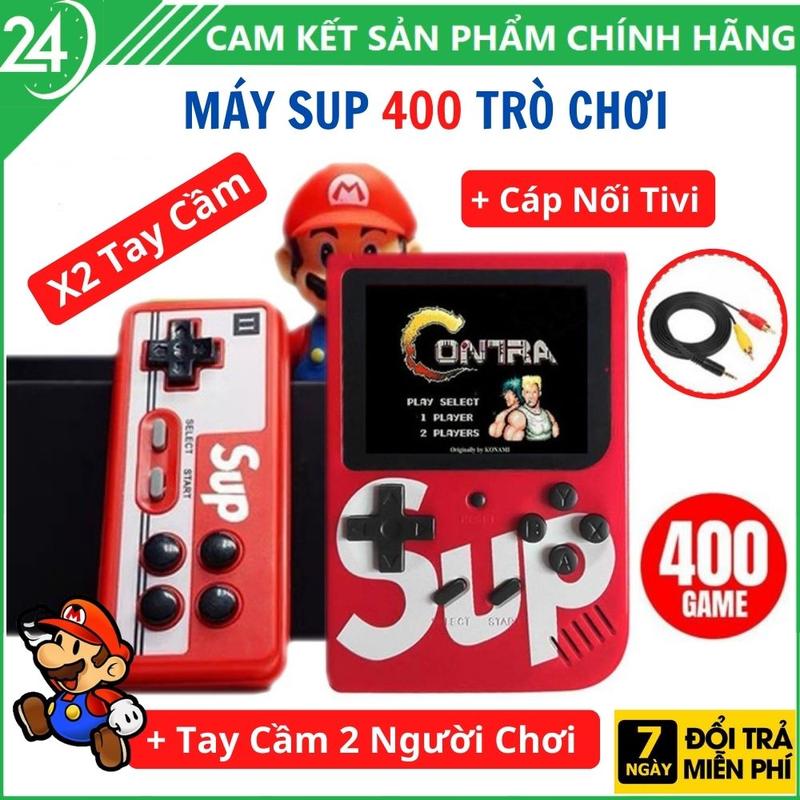 Máy Chơi Game Cầm Tay Sup 400 Trò - Kèm Tay Cầm Chơi Game 2 Người