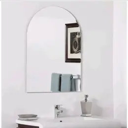 Gương bán nguyệt dán tường decor quán cafe