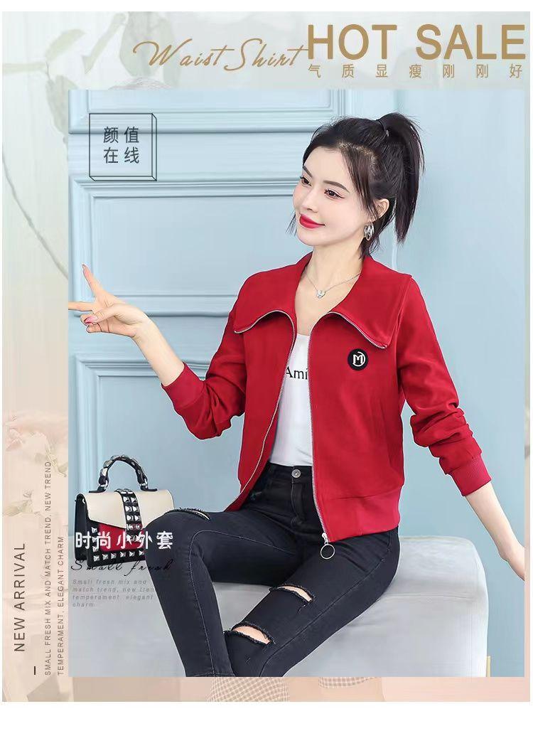 Product Introduction of Áo Khoác Ngắn Lót Lông Cừu / Không Lót Lông Cừu Cho Nữ, Áo Khoác Đồng Phục Bóng Chày Thường Ngày, Phong Cách Chanel Đa Năng Mới, Mùa Xuân Và Mùa Thu 7