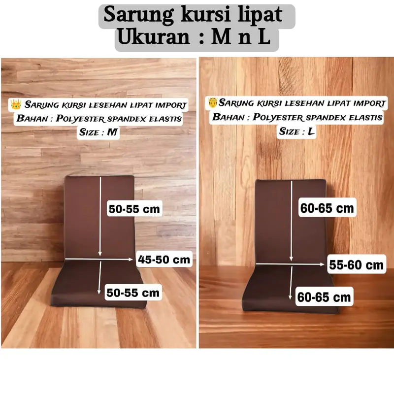 Sarung kursi SANTAI lipat lazy sofa lantai size: M n L Cover LAZY bag elastis 2