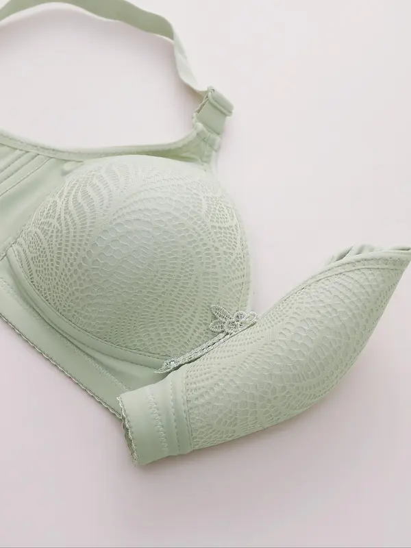 Women's Solid Wireless Bra, Adjustable Strap Seamless Bra, Soft Comfortable Breathable Lingerie for Daily Wear 6