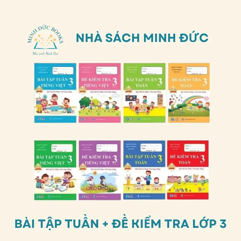 Sách - Đề Kiểm Tra, Bài Tập Tuần, Bài Tập Hằng Ngày Toán Và Tiếng Việt Lớp 3 - Kết Nối Tri Thức Với Cuộc Sống 0