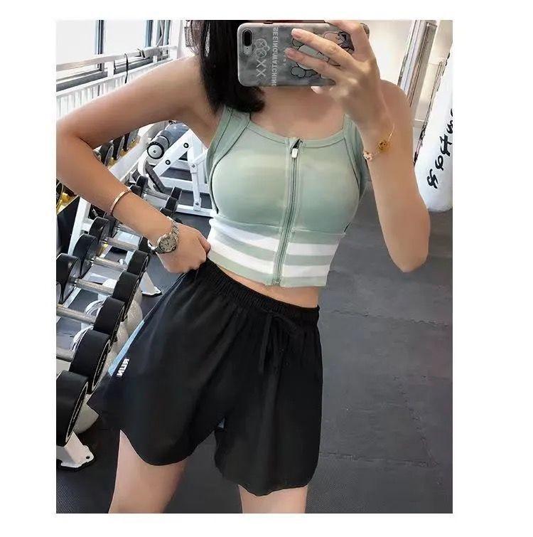Product Introduction of Áo Ngực Thể Thao, Dành Cho Nữ, Chống Sốc, Thích Hợp Chạy Bộ, Thể Dục Và Yoga, Kiểu Áo Vest, Có Thể Mặc Ngoài Áo Ngực, Khóa Kéo Trước 1