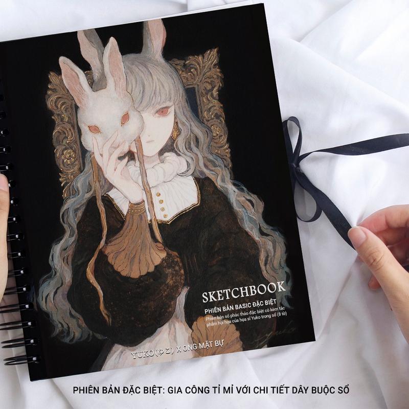 (TẶNG TRANH + BÚT CHÌ BẤM) SỔ VẼ ONG MẶT BỰ PHIÊN BẢN ĐẶC BIỆT - SỔ PHÁC THẢO KHÔNG KỊ TẨY, GIẤY 192GSM, 72 TRANG