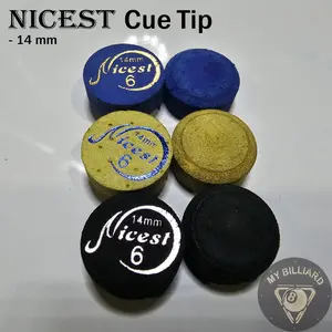 Nicest Cue Tip 14mm 6 layers billiard stick billiar master tip premium Biliar stik