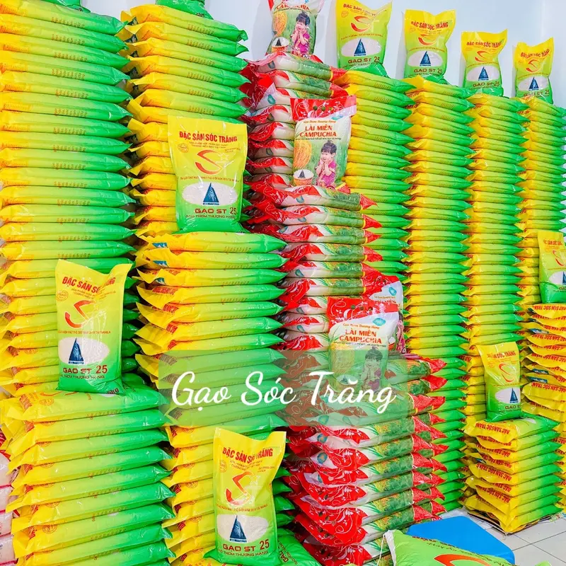 5Kg ST25 Dẻo Mềm Ngọt Cơm Trắng Bao May 5Kg ( Mã DT1) 5