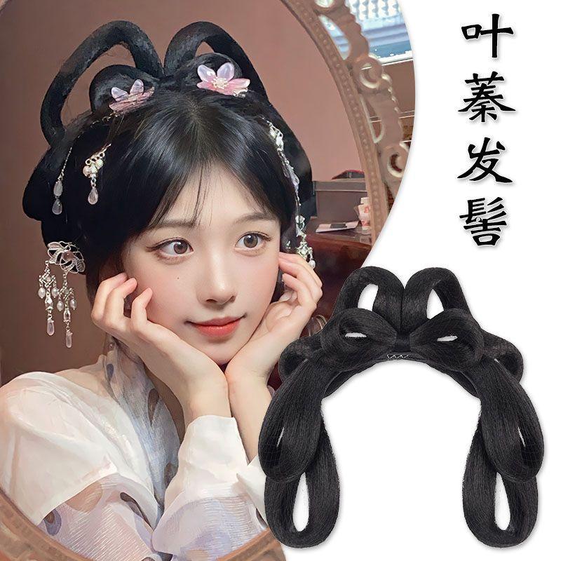 Rambut Palsu Hanfu, Rambut Palsu Kostum Purba, Rekaan Satu Keping, Gaya ...