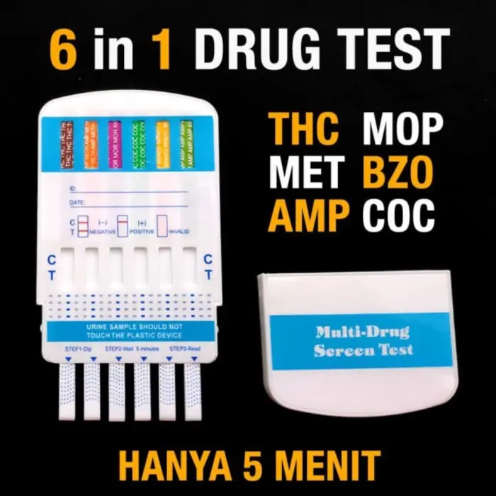 Drug Abuse Test Tes Narkoba-6P Alat Tes Urin Urine BNN Cepat Akurat