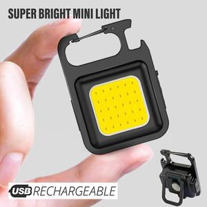 Lampu Suluh Rantai Kunci COB, Lampu EDC Mini 4 Mod, Kalis Air, Sesuai untuk Berkhemah, Memancing dan Kecemasan Sports Outdoor Lights Hiking Camping