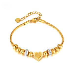 Yuelinova ，Barang Kemas Fesyen Eropah dan Amerika, Reka Bentuk Niche, Mudah, Diperbuat daripada Keluli Tahan Karat, dengan Zirkonia Manik, Tiga Dimensi,   Bracelets Jewelry， gelang,  matching  sauh makeup  bracelet  wanita adjustable  perempuan