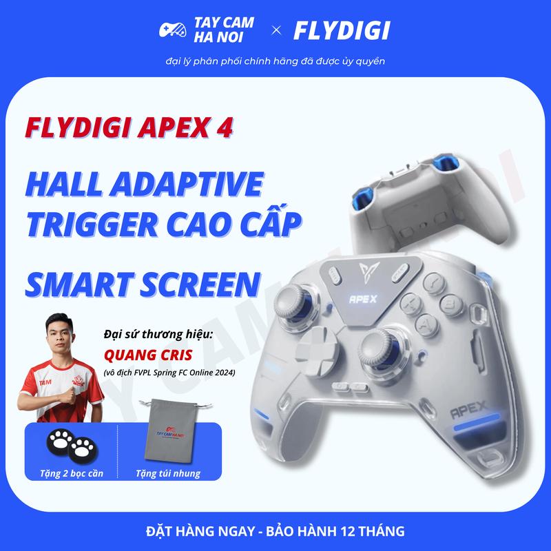 [BH 12 tháng] Flydigi APEX 4, tay cầm chơi game Rung phản hồi lực cao cấp, Joystick chỉnh lực