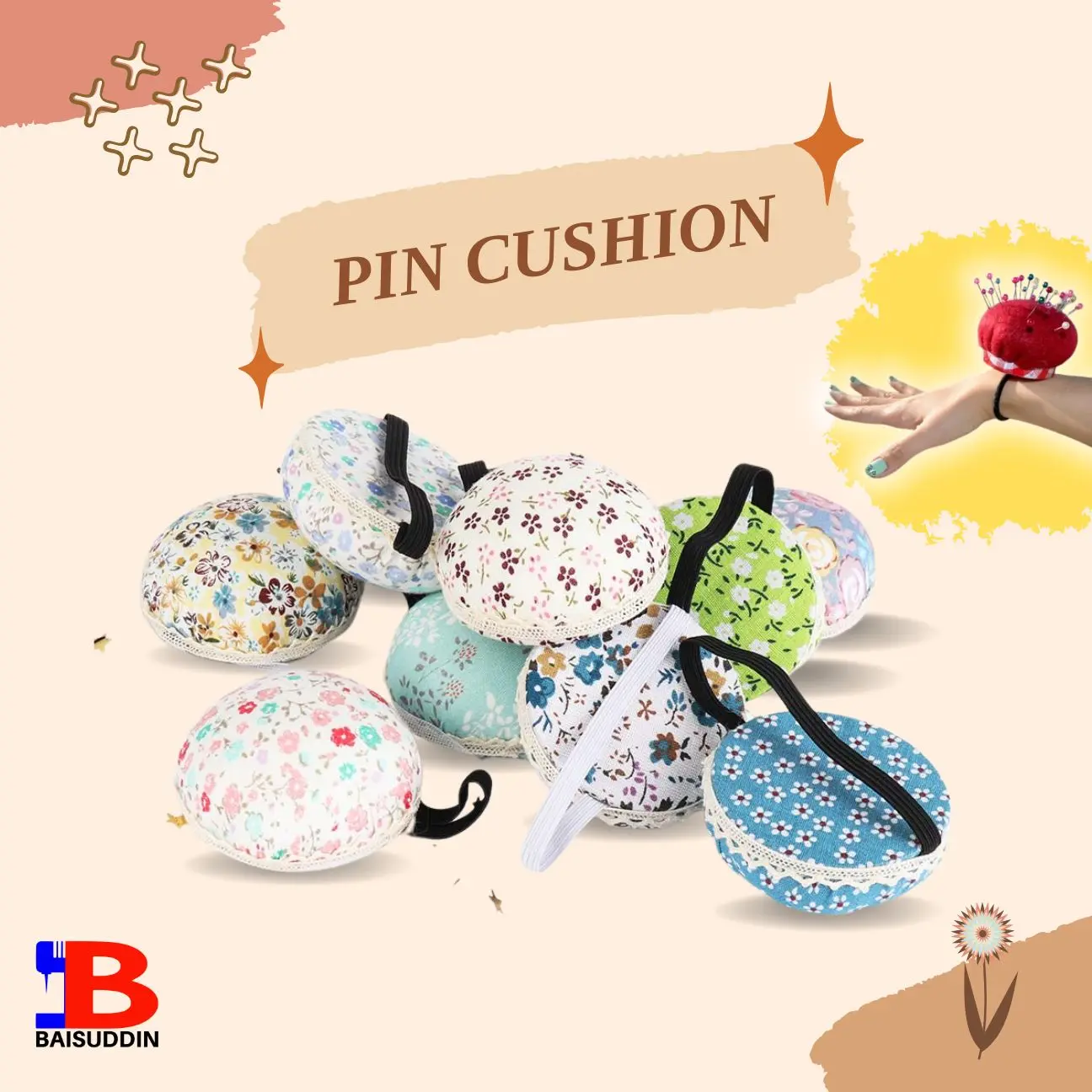 [LIMITED EDITION] Pin Kusyen Jarum Comel Multi Colour / Pin Cushion Needle Handle S35PC