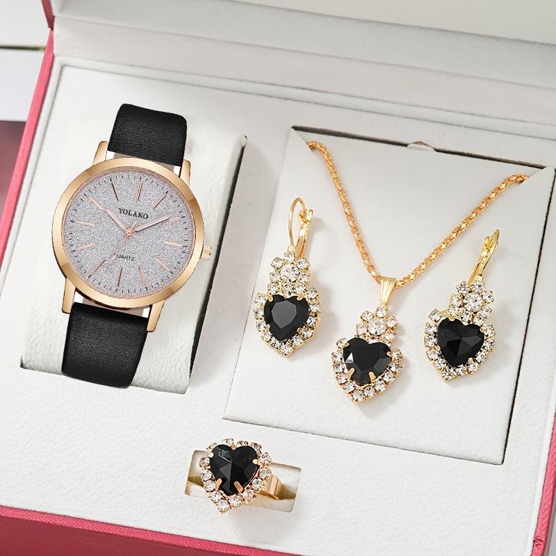 Đồng Hồ Mặt Kim Cương Lấp Lánh, Phong Cách Tối Giản, Dành Cho Nữ, Thường Ngày Và Dễ Phối Đồ, Đồng Hồ Thạch Anh, Bộ Không Có Hộp 6