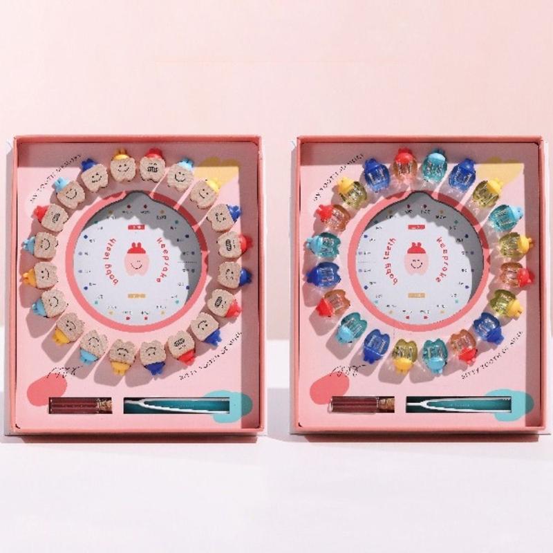 Product Introduction of Keepsake Wooden Baby Tooth Box Cartoon Hair Collection Milk Teeth Organizer Cute Kid Cute Gifts Breast Teeth Case Kid 11