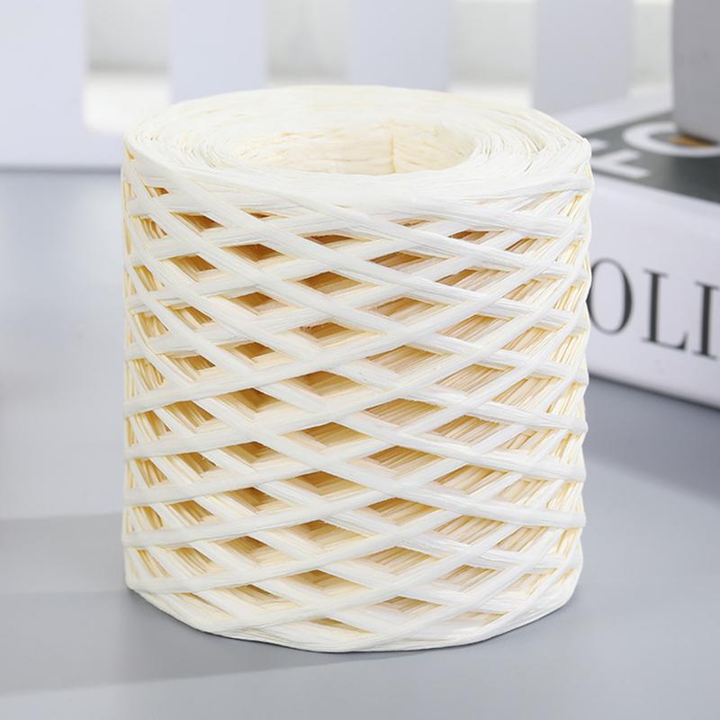 Xunyanb Raffia Straw Paper Eco-friendly Clear Texture Florist Bouquets Packing Cord Exquisite for Festival 1