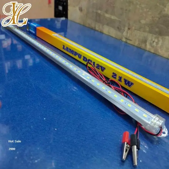 mitsuyama Lampu led dc 12 volt panjang 60 cm 21 watt jepit aki