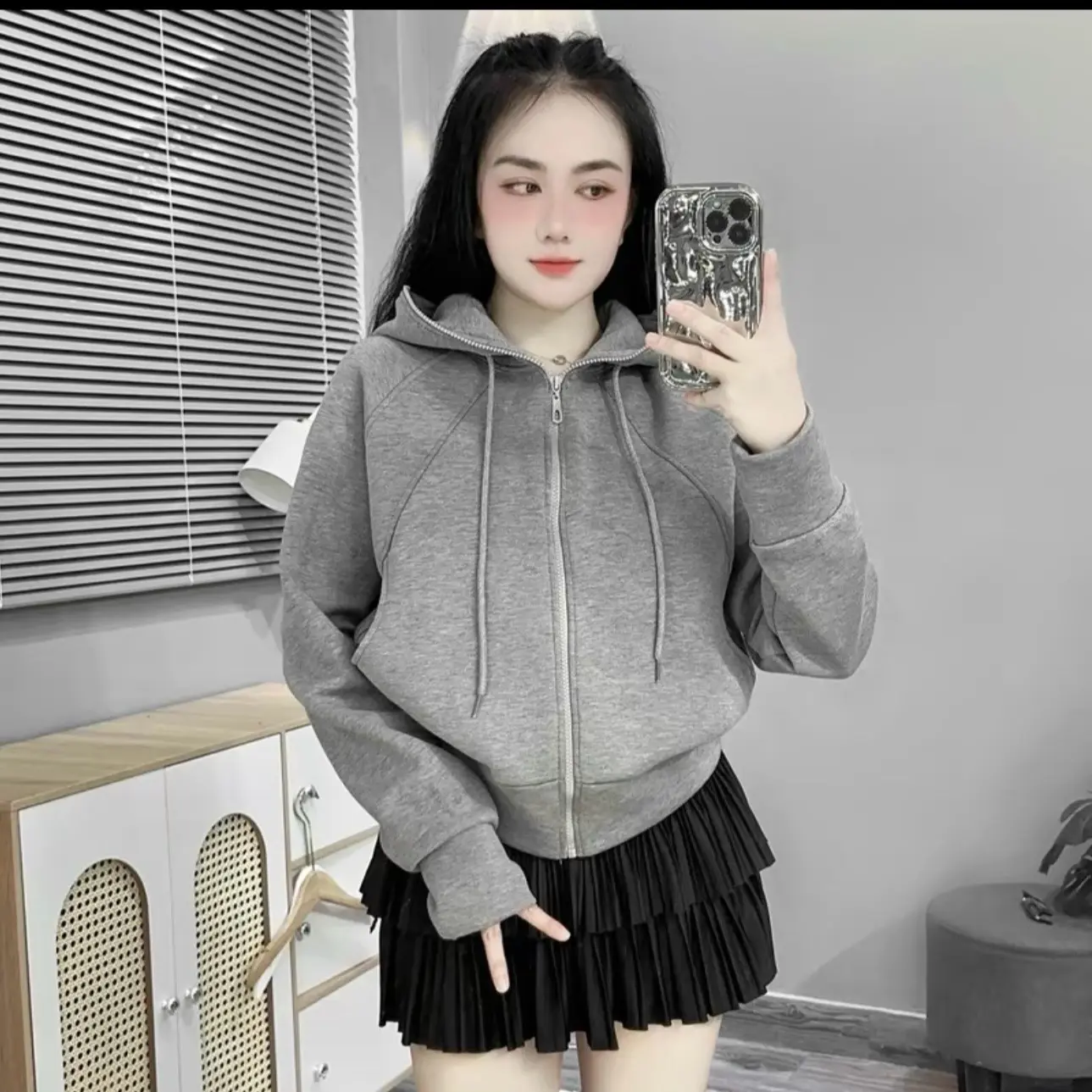 Áo Khoác Cotton Pc Trơn Đắp Basic Mát - Mịn 40-62kg Nữ Women Top | Giang Sỉ Lẻ Áo Khoác