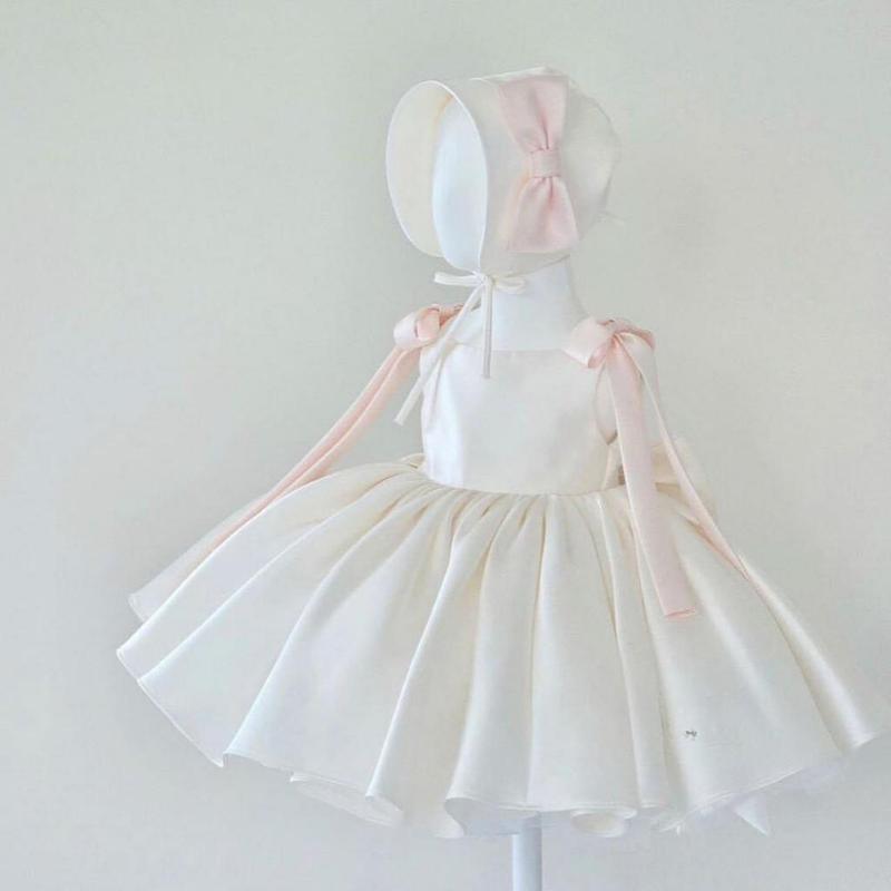 [Không kèm mũ] váy/đầm tết cho bé Váy Công Chúa Bé Gái, Đầm Công Chúa Bé Gái Nơ Vai Dài
