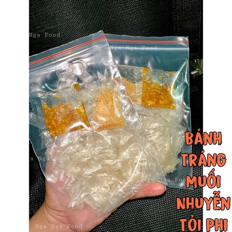 Bánh Tráng Sa Tế Tỏi Hành Phi Muối Nhuyễn Nhà Baby Ăn Vặt