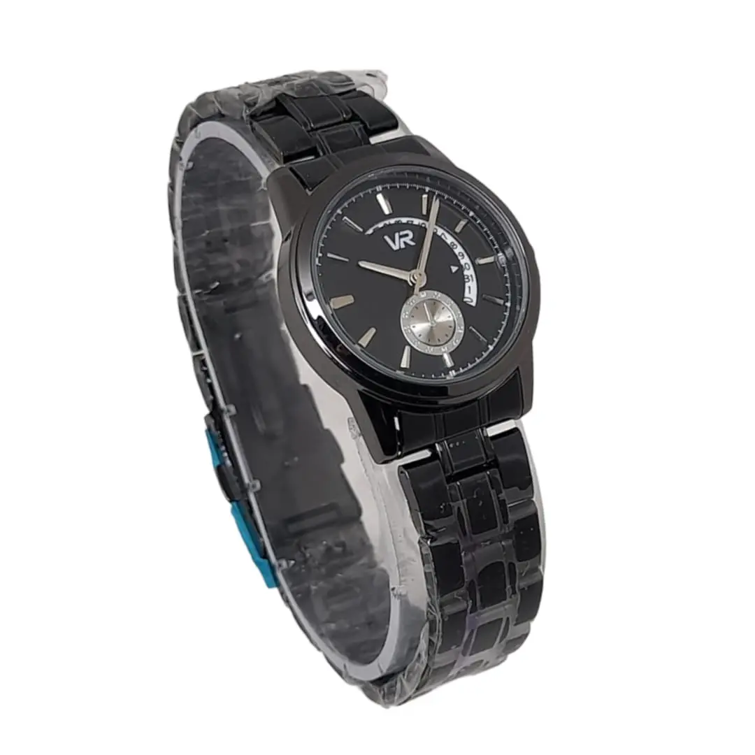 Jam Tangan Vr Tanggal Aktif Wanita Rantai Stainless Original Analog - Watches