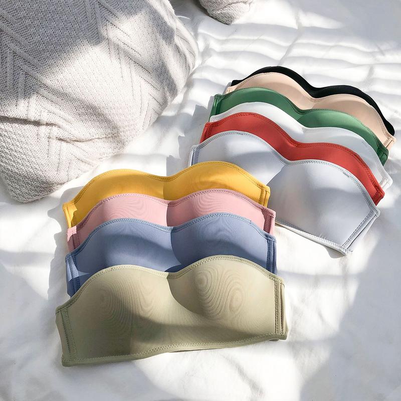 Top Áo Ngực Không Dây Cup Ngực - Áo Lót Nữ Không Gọng Mút Mỏng Mặc Được 2 Kiểu VALICA A4280 Women Bra Voi giặt bằng nước lạnh đặc biệt màu ngẫu nhiên 4