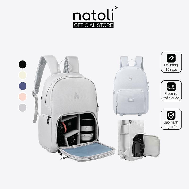 Balo máy ảnh, balo camera chống nước NATOLI, nhiều ngăn đựng laptop đi du lịch BST Durable Premium Camera Backpack B29