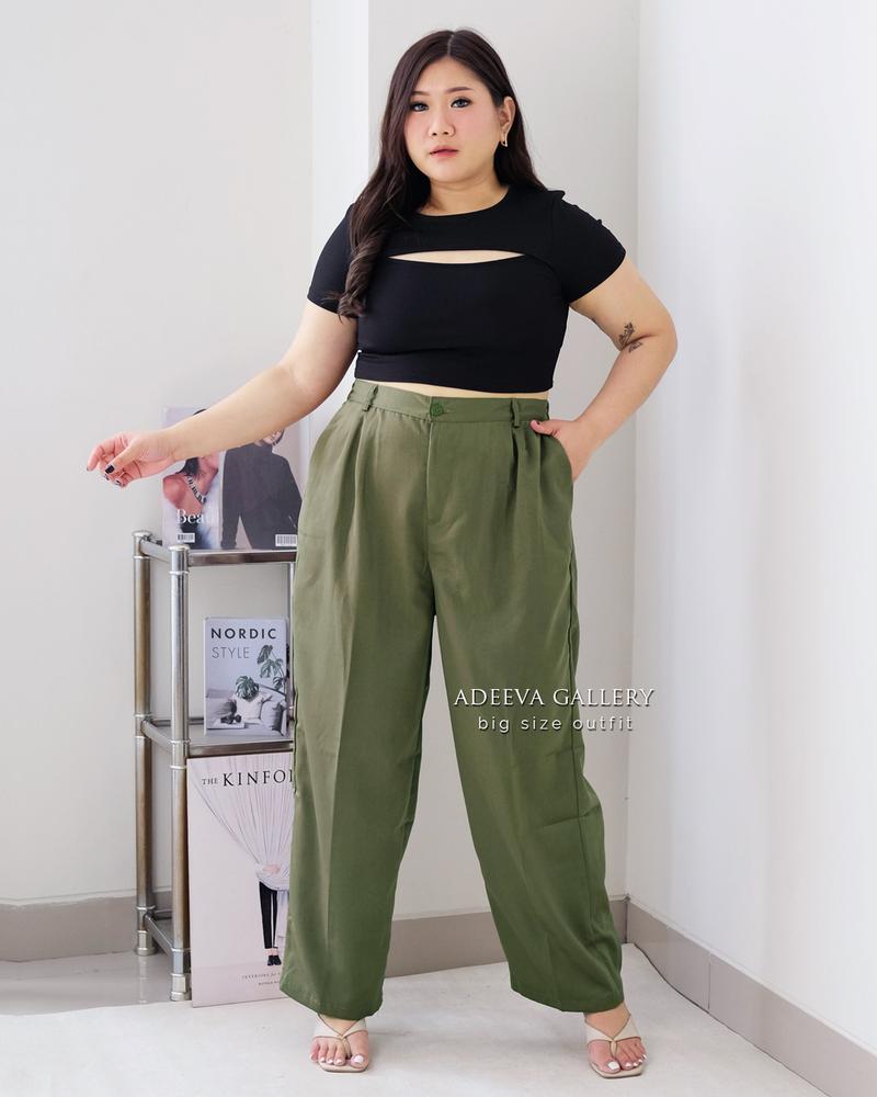 Product Introduction of ADEEVA Loose Pants Celana Formal Casual Jumbo 1
