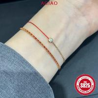 Gambar AGIAO Gelang Pasangan Emas Plating Gelang Vintage Wanita Tali Merah - Emas dari A.GIAO.ID Kab. Gresik 3 Tokopedia