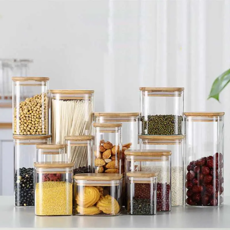 Toples Kaca Penyimpanan Makanan Borosilicate Glass Storage Jar 1250 ml 3