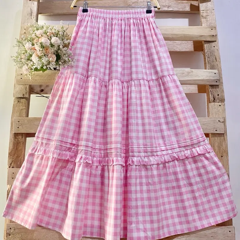 NUNA GINGHAM SKIRT | BHUU | Rok Panjang 2