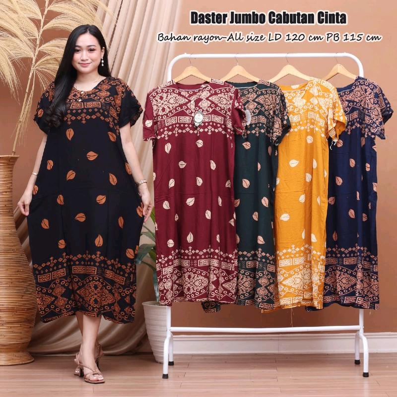 Daster Jumbo Rayon 100rb Dapat 3 Pcs Daster Wanita Busui Bumil Kancing Depan Bahan Rayon Nyaman 2