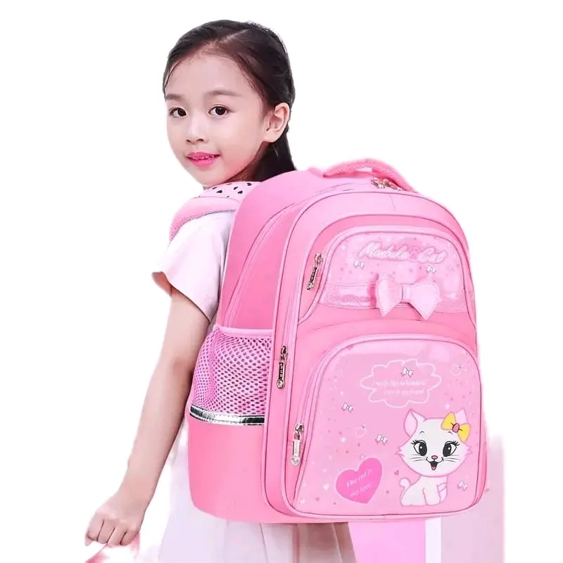 RS.Tas Ransel Anak Perempuan Catribon 2in1 Tas Ransel Sekolah Anak TK SD Karakter Kucing Lucu