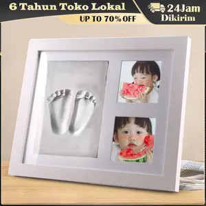 Tanah Liat Untuk Cetakan Tangan Dan Kaki Bayi Baru Lahir / Baby Clay Bingkai Foto / Frame Photo With Clay