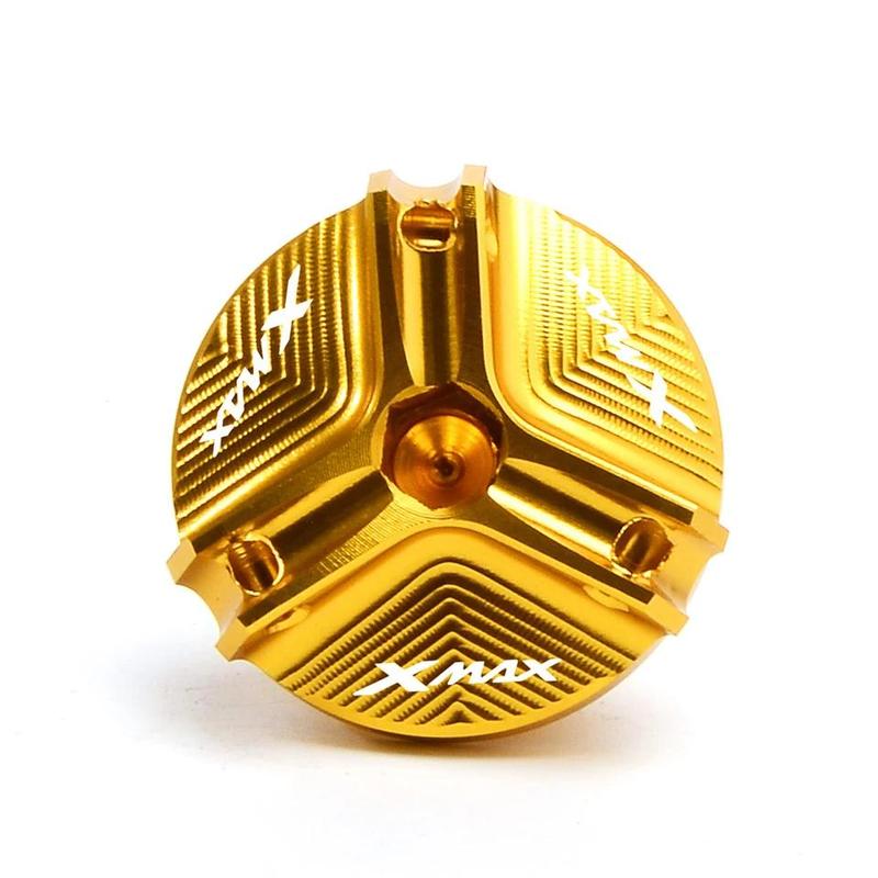Product Introduction of XMAX 300 Engine Oil Filler Cap For YAMAHA XMAX 300 2021 - 2023 Oil Drain Plug Cap Cover Screw 16