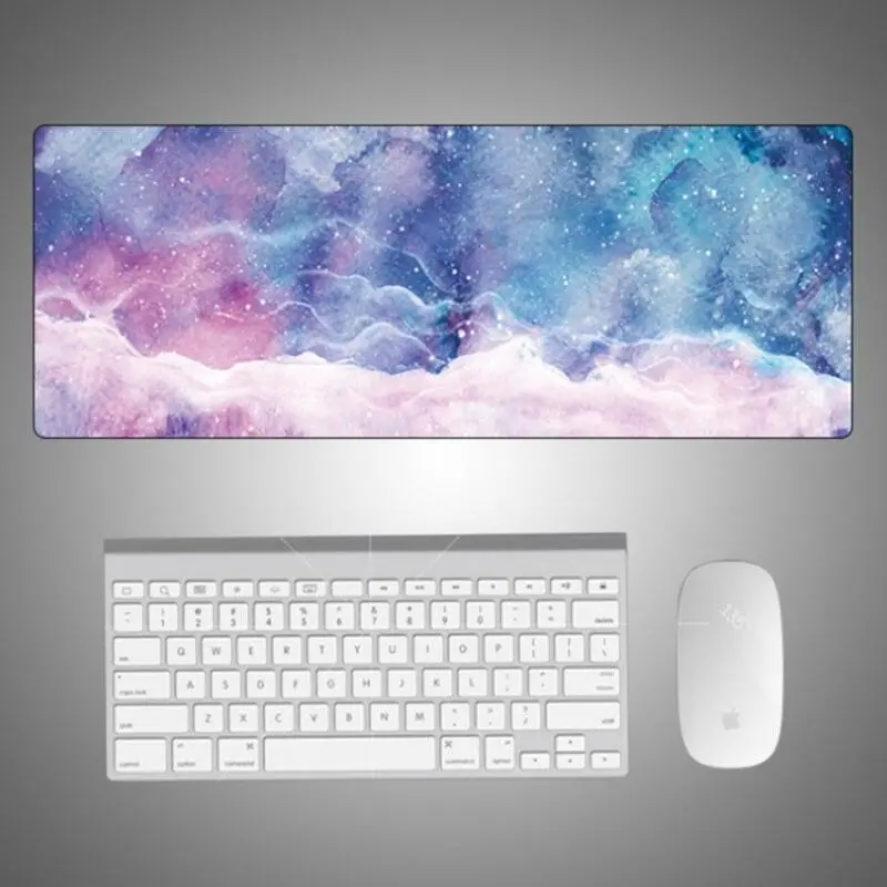Creative and personalized marble texture starry sky computer desk mouse pad, oversized fragments for office use