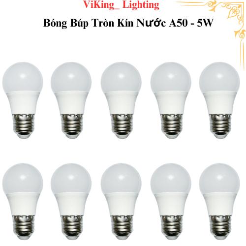 ( COMBO 10 ) Bóng Đèn Led 5W Tiết Kiệm Điện, Bóng Búp Kín Nước 3W 5W 7W 9W Trang Trí Decor Chiếu Sáng Ngoài Trời Chống Nước