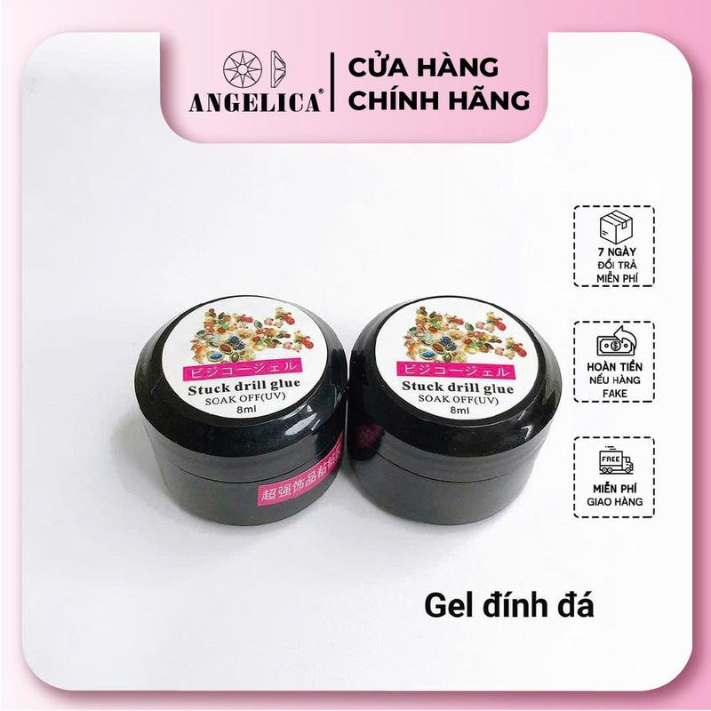 Gel Đính Đá Nail Chính Hãng Siêu Bền Siêu Chắc Trang Trí  ANGELICA GDD Nữ Women Sơn Gel