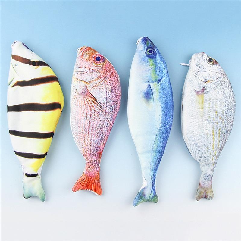 Product Introduction of Hộp Đựng Bút Chì Cá Mô Phỏng, Thiết Kế Dễ Thương, Phong Cách Kawaii Hoạt Hình, Có Khóa Kéo, Dung Tích Lớn, Túi Lưu Trữ Cầm Tay Thích Hợp Cho Văn Phòng Phẩm, Hộp Đựng Bút, Túi Đựng 4