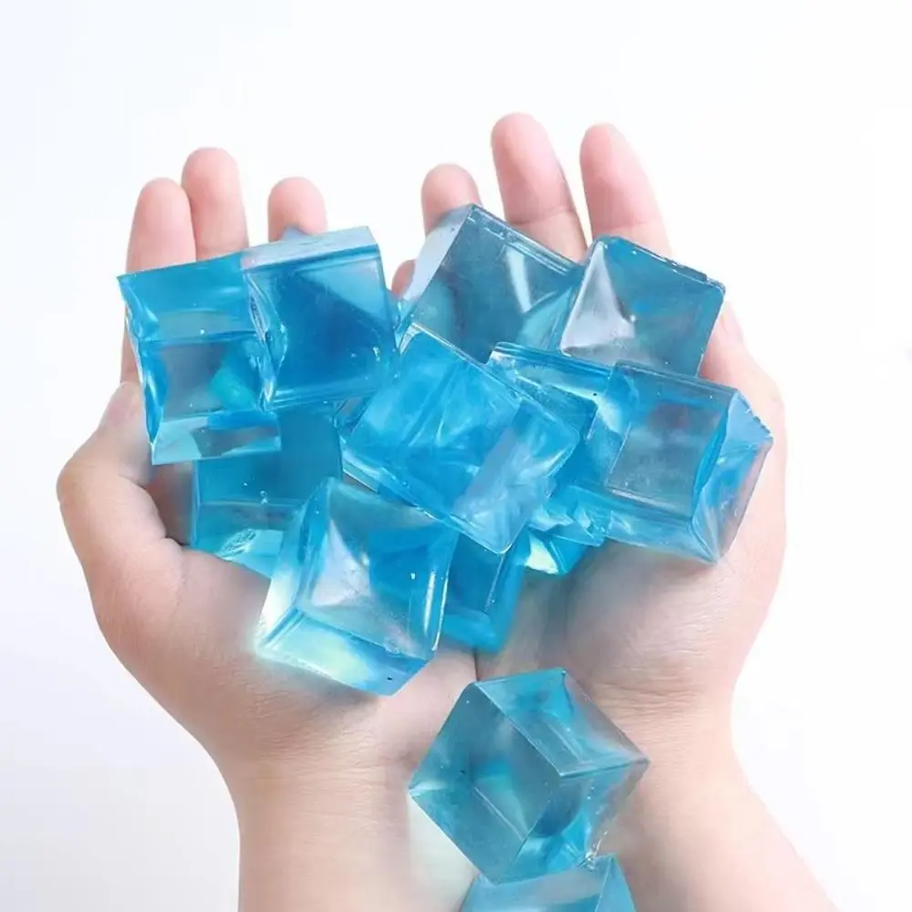 Toy For Kids Mini Cat Paw Fish Hand Pinching Transparent Mini Mochi Ice Block Ice Pressure Ball Toy Squeeze Toy Cat Paw Mini Mochi