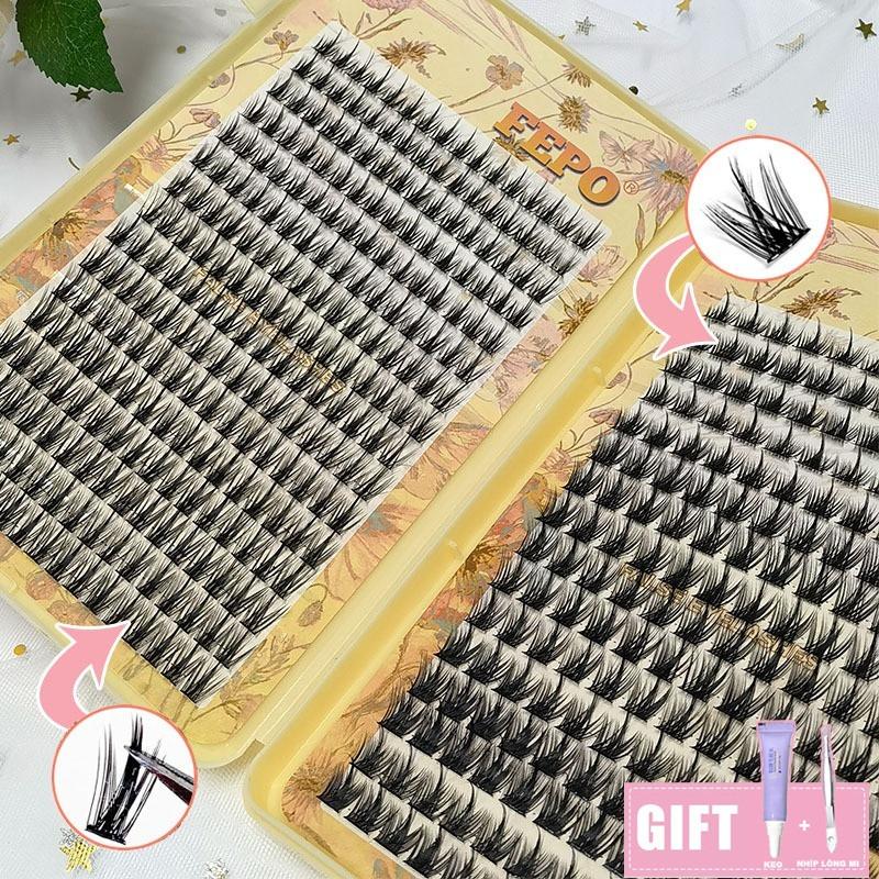 sách Lông Mi Giả 360 mi cụm tự nhiên 10-12mm Có Thể Tái Sử Dụng/eyelashes/mi giả lúa mì/Có keo